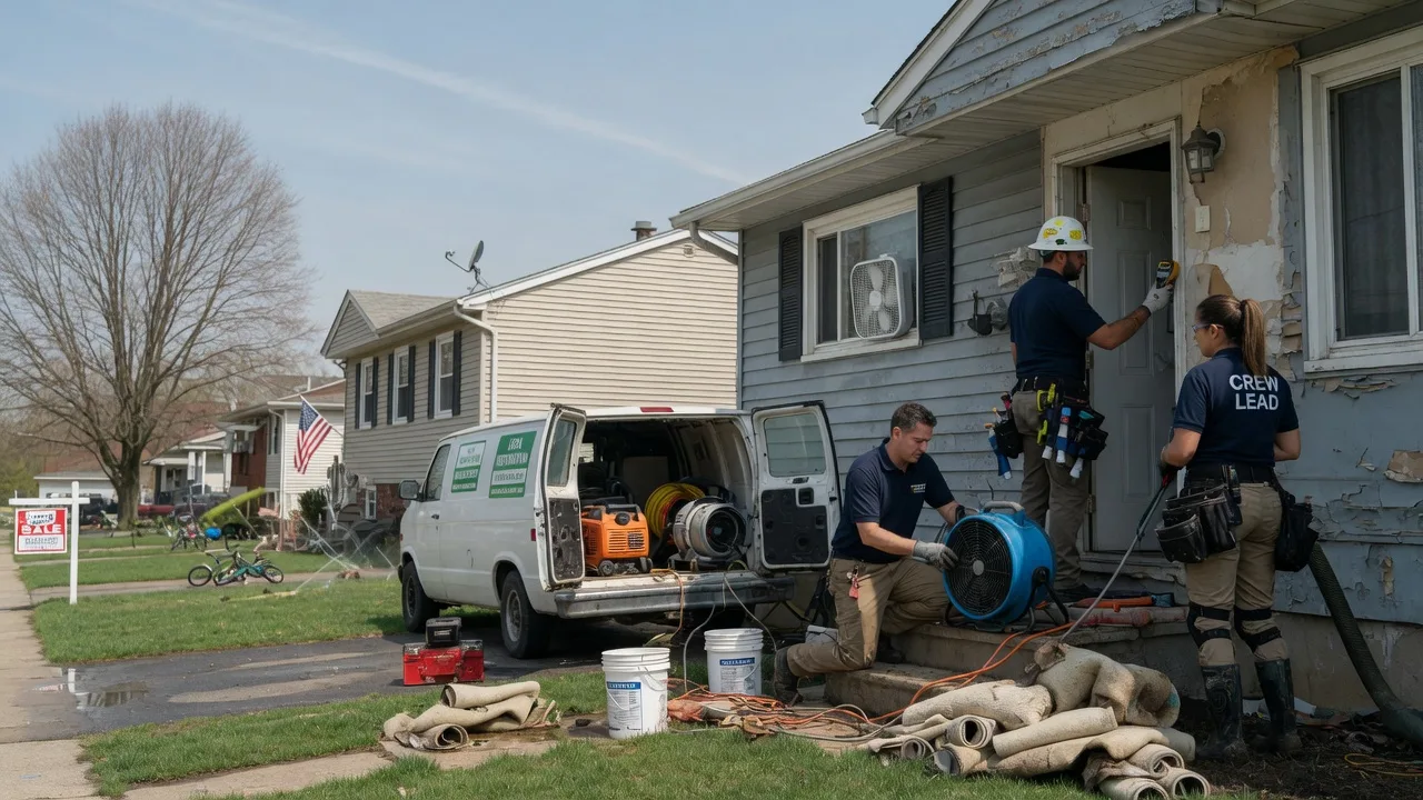 Flood Cleanup in Le Roy, IL near me