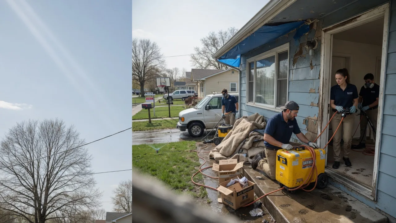 Basement Flood Cleanup in Le Roy, IL near me